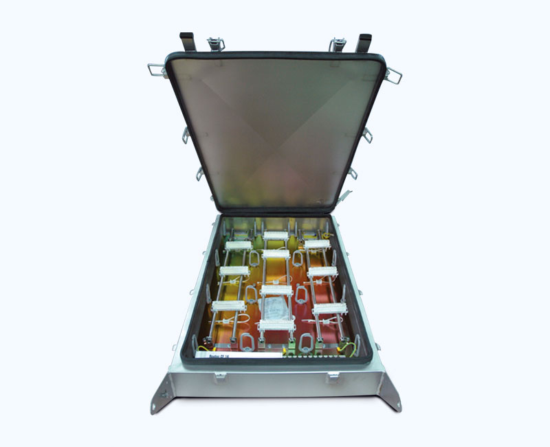 Watertight, folding cabinet